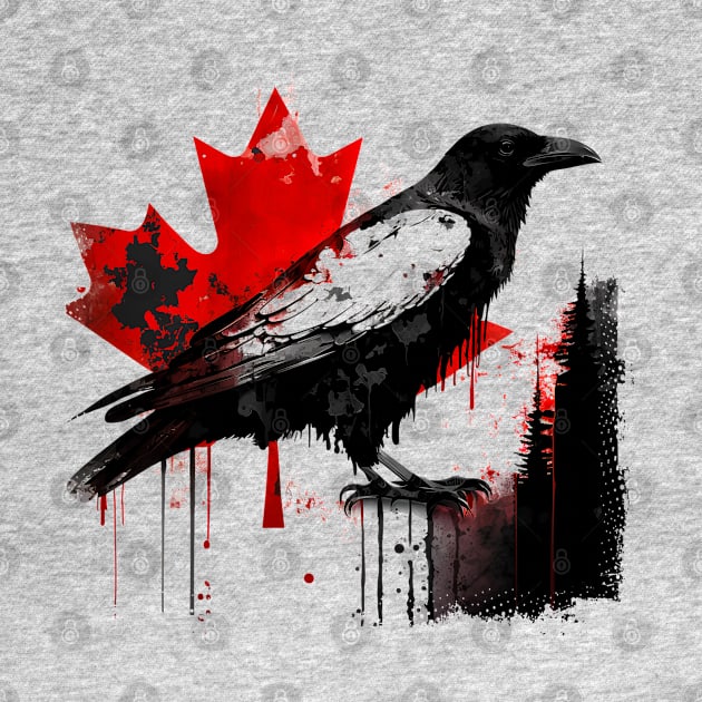 Canadian Crow by INLE Designs